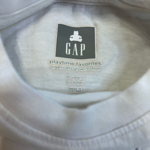 Gap boys playtime favorites white t-shirt lot of 3 size 5T - Picture 3 of 5